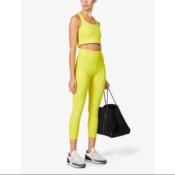 GIRLFRIEND COLLECTIVE | Chartreuse | Compressive 7/8 High-Rise Leggings - Picture 3 of 11